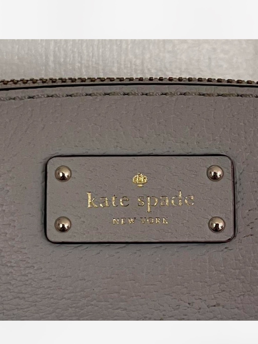 kate spade gray pebble leather crossbody bag - Picture 3 of 5